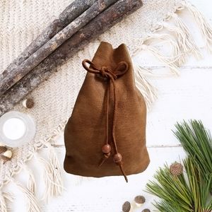Handmade Leather Pouch Christmas Stocking Stuffer
